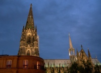 View out our window in Cologne at night.jpg
